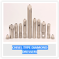 CHISEL TYPE DIAMOND DRESSERS