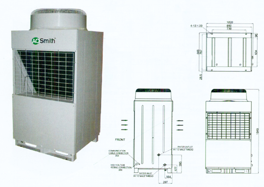 Air to Heat Water Heater CAHP - MC38 Series