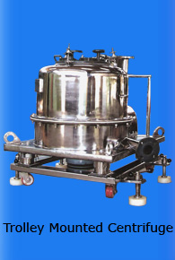 Trolley mounted centrifuge