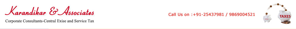 Consultancy Services On Retainership Basis, Guidance On Maintenance Of Various Statutory/ Internal Records And Returns To Be Filed, Obtaining Central Excise And Service Tax Registration, Obtaining ‘import Export Code Number’ (iec Number), E Filing Of Excise & Service Tax Returns, Preparing Draft Reply For Letters Received From The Department, Internal Audit Of Records, In-house Training For Operating Staff On Excise And Service Tax, Handling Show Cause Notices Received From The Department.