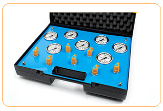 Portable hydraulic instruments for pressure testing