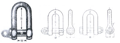 Alloy Steel Dee Shackles - Quenched & Tempered 