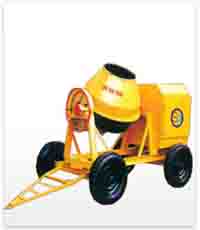 Concrete Mixer With Loading Hopper